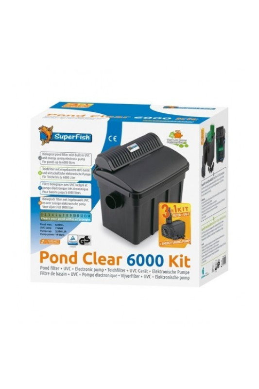 SuperFish Pond Clear Kit 6000 UVC-7W 3v1